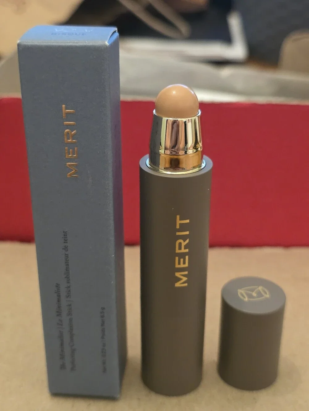 Merit The Minimalist Perfecting Complexion Foundation & Concealer Stick BISQUE